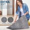 Linka Home Durable Indoor Doormat for Entrance 27.2”x 19.7” Super Absorbent Rug for Entryway Soft and Washable Grey Door Mat Inside Non Slip Low Profile Front Door Rug with Rubber Backing Grey